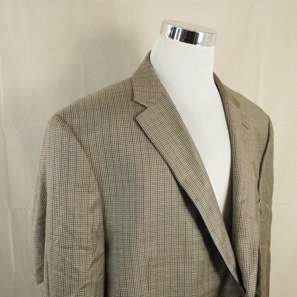 Lauren Ralph Lauren 54R Sport Coat Silk Wool Houndstooth Two Button  Vented